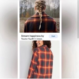 Taylor Swift Evermore Plaid Flannel